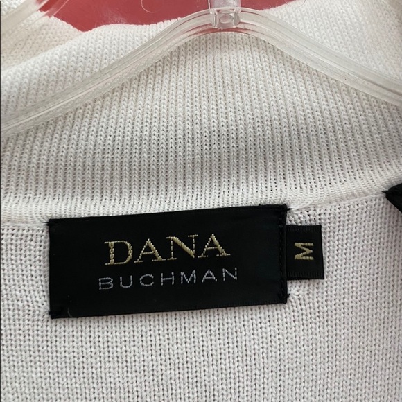 Stylish Dana Buchman Knit Cardigan Size M - Picture 2 of 9
